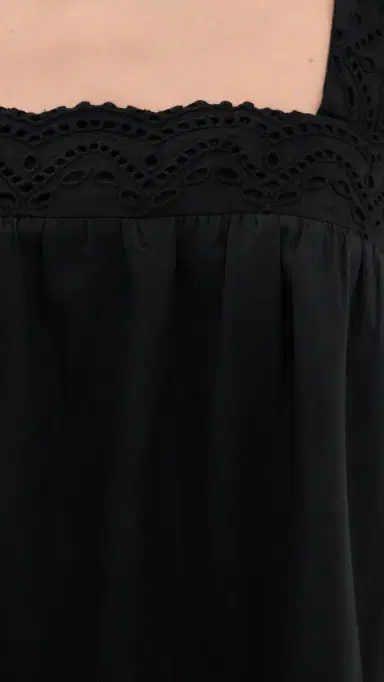 Playa Lucila Eyelet Tank Black | Thumbnail 6 Playa Lucila Eyelet Tank Black | Thumbnail 6