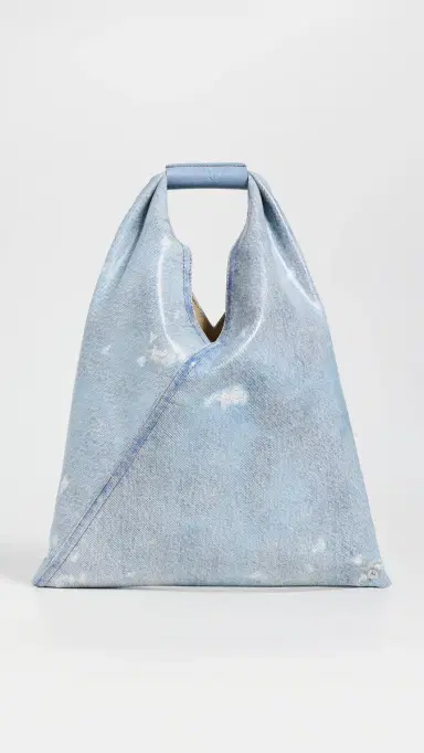 MM6 Maison Margiela Small Japanese Handbag Bleached Denim One Size | Thumbnail 2 MM6 Maison Margiela Small Japanese Handbag Bleached Denim One Size | Thumbnail 2