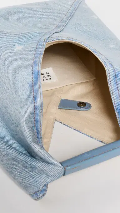 MM6 Maison Margiela Small Japanese Handbag Bleached Denim One Size | Thumbnail 6 MM6 Maison Margiela Small Japanese Handbag Bleached Denim One Size | Thumbnail 6