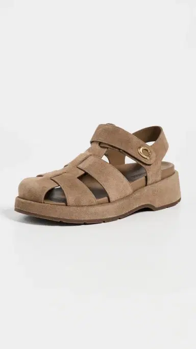 Coach Fisherman Sandals Coconut Suede 5 | Thumbnail 2 Coach Fisherman Sandals Coconut Suede 5 | Thumbnail 2