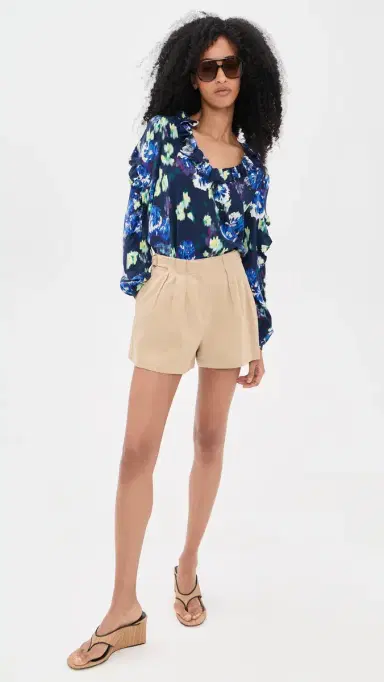 Ulla Johnson Marguerite Silk Blouse Evening Bloom | Thumbnail 5 Ulla Johnson Marguerite Silk Blouse Evening Bloom | Thumbnail 5