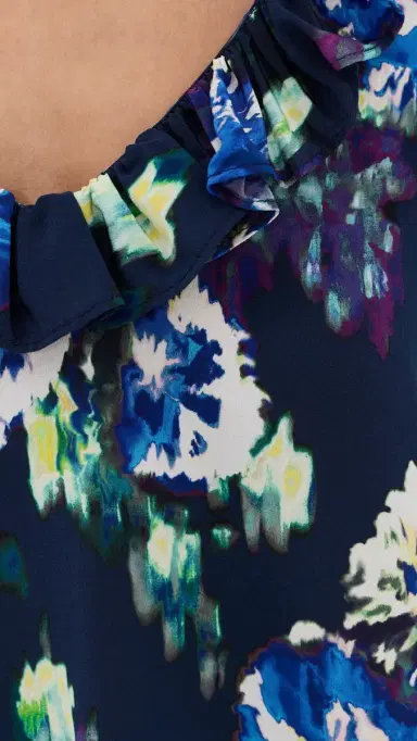 Ulla Johnson Marguerite Silk Blouse Evening Bloom | Thumbnail 6 Ulla Johnson Marguerite Silk Blouse Evening Bloom | Thumbnail 6