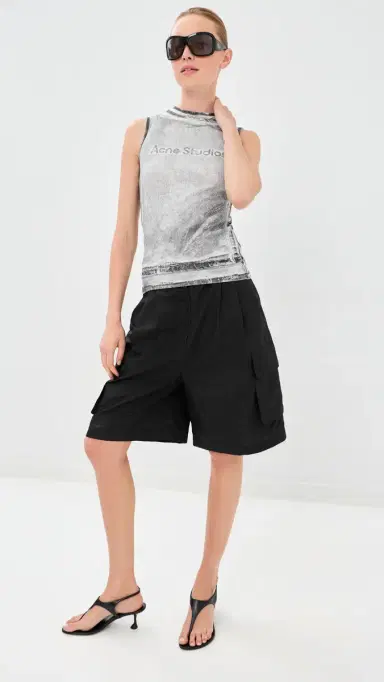 Acne Studios Elgie Tank Top Black/White L | Thumbnail 6 Acne Studios Elgie Tank Top Black/White L | Thumbnail 6