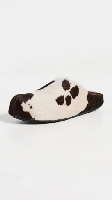 Marni Fussbett Sabot Flats Lily White/Brown | Thumbnail 2 Marni Fussbett Sabot Flats Lily White/Brown | Thumbnail 2