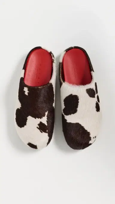 Marni Fussbett Sabot Flats Lily White/Brown | Thumbnail 5 Marni Fussbett Sabot Flats Lily White/Brown | Thumbnail 5