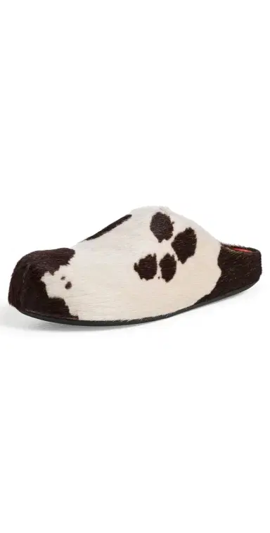 Marni Fussbett Sabot Flats Lily White/Brown | Thumbnail 1 Marni Fussbett Sabot Flats Lily White/Brown | Thumbnail 1