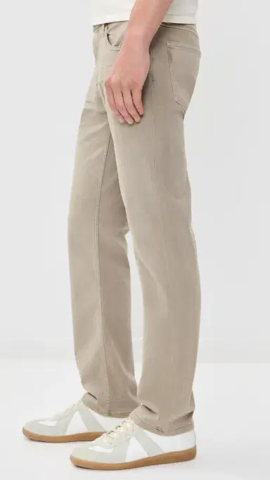 PAIGE Normandie Transcend Straight Jeans Vintage Pale Beige | Thumbnail 4 PAIGE Normandie Transcend Straight Jeans Vintage Pale Beige | Thumbnail 4
