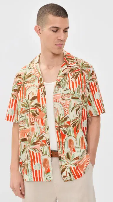 Les Deux Palm Shirt Raw ienna Orange | Thumbnail 2 Les Deux Palm Shirt Raw ienna Orange | Thumbnail 2