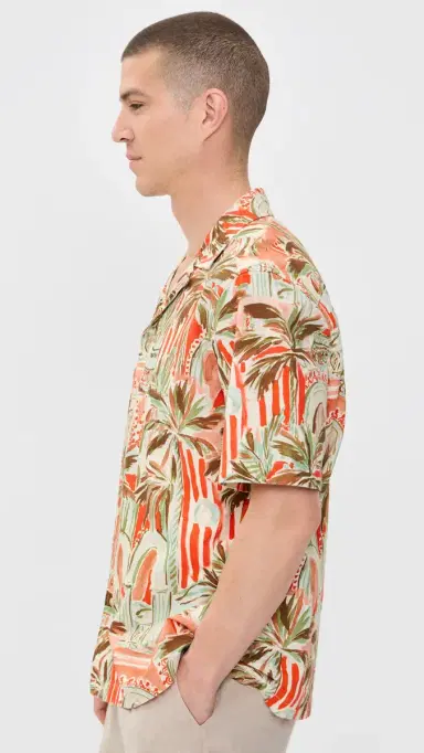 Les Deux Palm Shirt Raw ienna Orange | Thumbnail 4 Les Deux Palm Shirt Raw ienna Orange | Thumbnail 4