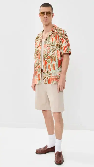 Les Deux Palm Shirt Raw ienna Orange | Thumbnail 5 Les Deux Palm Shirt Raw ienna Orange | Thumbnail 5