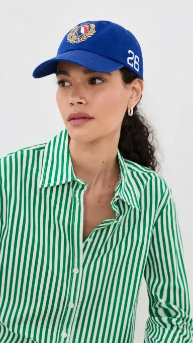 Polo Ralph Lauren France Classic Twill Baseball Cap Classic Azure One Size | Thumbnail 3 Polo Ralph Lauren France Classic Twill Baseball Cap Classic Azure One Size | Thumbnail 3
