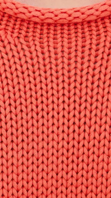 La Ligne Solid Marina Sweater Coral | Thumbnail 6 La Ligne Solid Marina Sweater Coral | Thumbnail 6