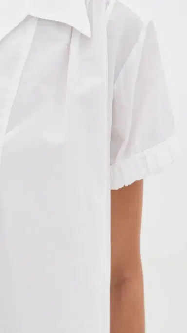 Theory Gathered Easy olo Dress white - 100 | Thumbnail 6 Theory Gathered Easy olo Dress white - 100 | Thumbnail 6