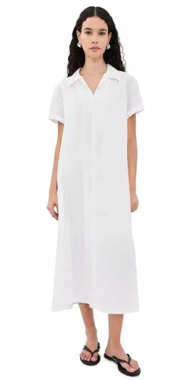 Theory Gathered Easy olo Dress white - 100 | Thumbnail 1 Theory Gathered Easy olo Dress white - 100 | Thumbnail 1