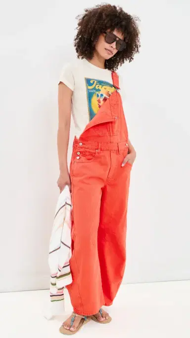 Free People Good Luck Overalls Spicy S | Thumbnail 2 Free People Good Luck Overalls Spicy S | Thumbnail 2
