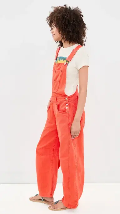 Free People Good Luck Overalls Spicy S | Thumbnail 4 Free People Good Luck Overalls Spicy S | Thumbnail 4