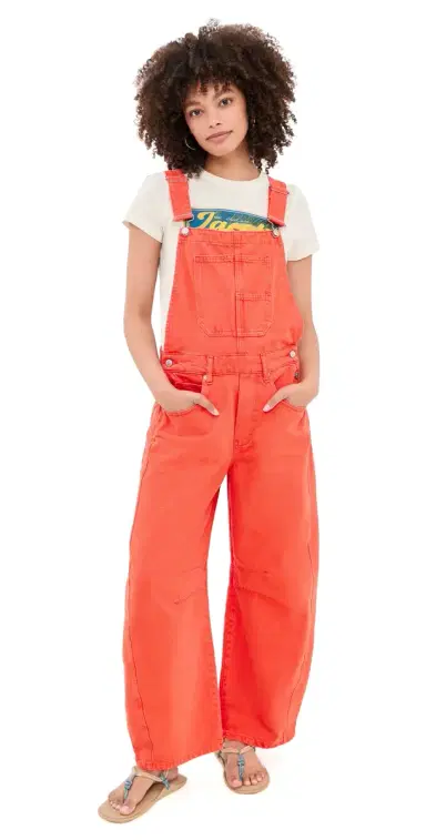Free People Good Luck Overalls Spicy S | Thumbnail 1 Free People Good Luck Overalls Spicy S | Thumbnail 1