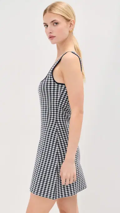 LE BOP Gingham Knit ini Dress idnight/White | Thumbnail 4 LE BOP Gingham Knit ini Dress idnight/White | Thumbnail 4