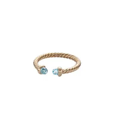 David Yurman Cablespira Micro 18kt gold ring with topaz | Thumbnail 1 David Yurman Cablespira Micro 18kt gold ring with topaz | Thumbnail 1