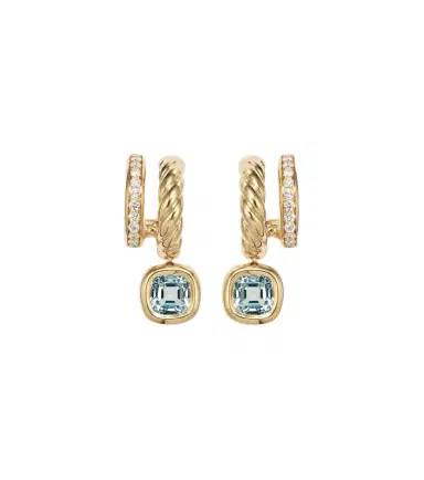 David Yurman DY Mercer 18kt gold earrings with topaz and diamonds | Thumbnail 1 David Yurman DY Mercer 18kt gold earrings with topaz and diamonds | Thumbnail 1