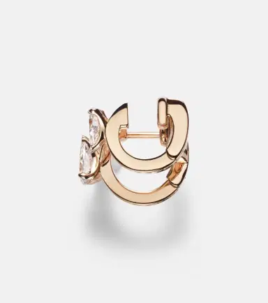 Repossi Serti Sur Vide 18kt rose gold single ear cuff with diamonds | Thumbnail 5 Repossi Serti Sur Vide 18kt rose gold single ear cuff with diamonds | Thumbnail 5