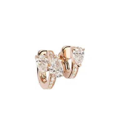 Repossi Serti Sur Vide 18kt rose gold single ear cuff with diamonds | Thumbnail 1 Repossi Serti Sur Vide 18kt rose gold single ear cuff with diamonds | Thumbnail 1