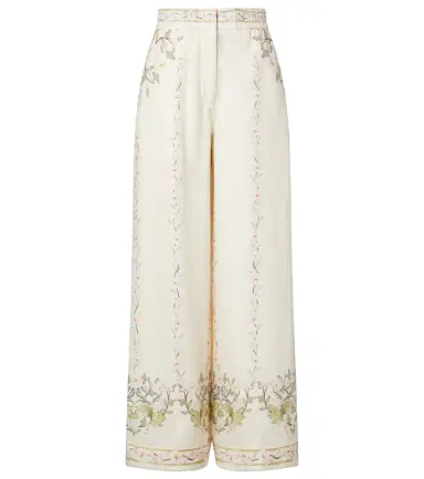 Agua by Agua Bendita Tota floral linen wide-leg pants | Thumbnail 1 Agua by Agua Bendita Tota floral linen wide-leg pants | Thumbnail 1