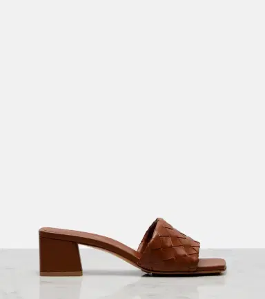 Bottega Veneta Parco Intrecciato leather mules | Thumbnail 4 Bottega Veneta Parco Intrecciato leather mules | Thumbnail 4