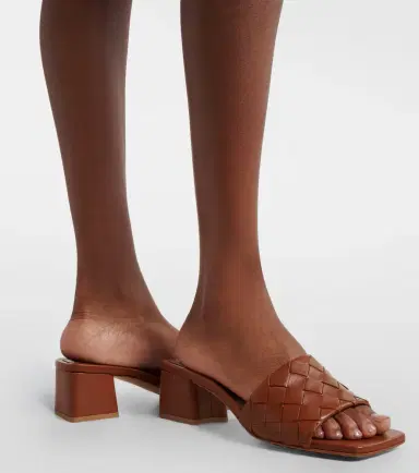 Bottega Veneta Parco Intrecciato leather mules | Thumbnail 5 Bottega Veneta Parco Intrecciato leather mules | Thumbnail 5