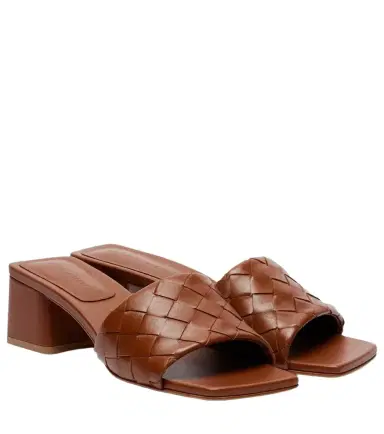 Bottega Veneta Parco Intrecciato leather mules | Thumbnail 1 Bottega Veneta Parco Intrecciato leather mules | Thumbnail 1