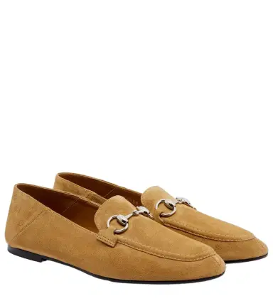 Gucci Jordaan Horsebit suede loafers | Thumbnail 1 Gucci Jordaan Horsebit suede loafers | Thumbnail 1