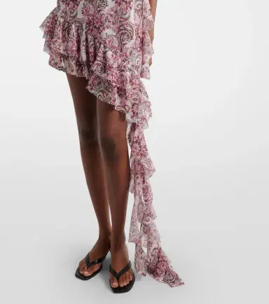 Bananhot Zoe floral ruffled asymmetric minidress | Thumbnail 5 Bananhot Zoe floral ruffled asymmetric minidress | Thumbnail 5