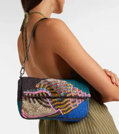 Staud Timmy beaded shoulder bag | Thumbnail 5 Staud Timmy beaded shoulder bag | Thumbnail 5
