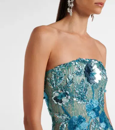 Rachel Gilbert Pierre embellished bustier gown | Thumbnail 2 Rachel Gilbert Pierre embellished bustier gown | Thumbnail 2