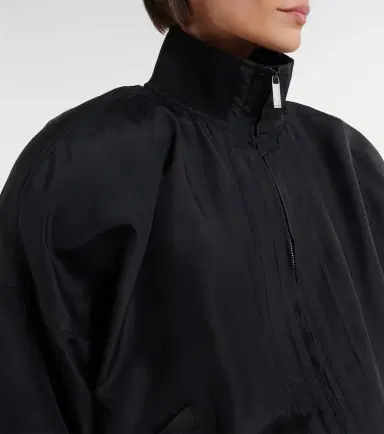 Gucci Silk poplin bomber jacket | Thumbnail 5 Gucci Silk poplin bomber jacket | Thumbnail 5