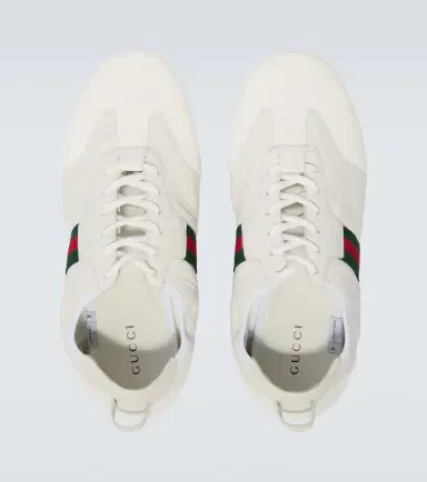 Gucci Flex leather and suede sneakers | Thumbnail 4 Gucci Flex leather and suede sneakers | Thumbnail 4