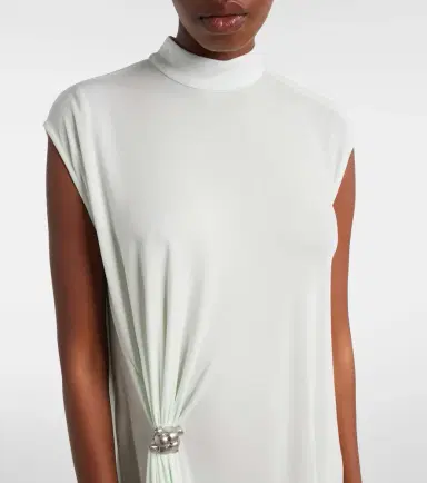 Bottega Veneta Nodo Quadro crêpe jersey midi dress | Thumbnail 2 Bottega Veneta Nodo Quadro crêpe jersey midi dress | Thumbnail 2