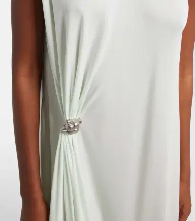 Bottega Veneta Nodo Quadro crêpe jersey midi dress | Thumbnail 5 Bottega Veneta Nodo Quadro crêpe jersey midi dress | Thumbnail 5