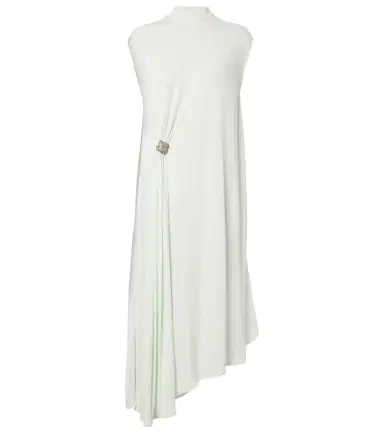 Bottega Veneta Nodo Quadro crêpe jersey midi dress | Thumbnail 1 Bottega Veneta Nodo Quadro crêpe jersey midi dress | Thumbnail 1