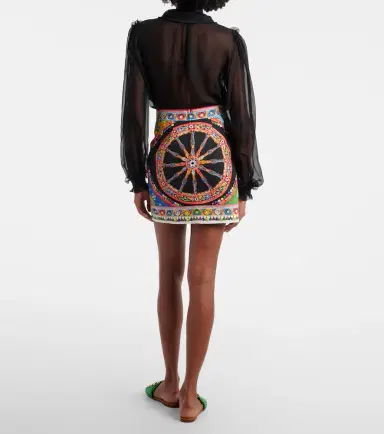 Dolce & Gabbana Printed cotton miniskirt | Thumbnail 5 Dolce & Gabbana Printed cotton miniskirt | Thumbnail 5