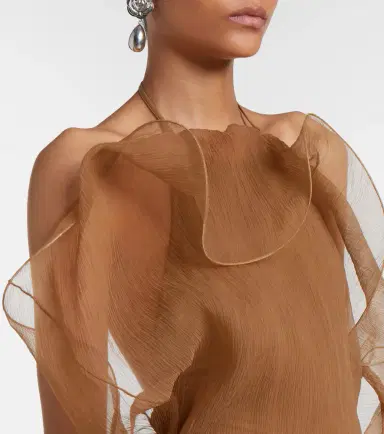 Magda Butrym Sheer silk organza midi dress | Thumbnail 5 Magda Butrym Sheer silk organza midi dress | Thumbnail 5