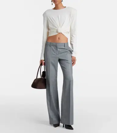 Magda Butrym Wool straight pants | Thumbnail 3 Magda Butrym Wool straight pants | Thumbnail 3