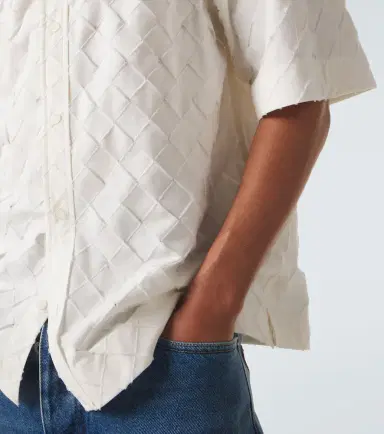 Bottega Veneta Intrecciato cotton poplin shirt | Thumbnail 6 Bottega Veneta Intrecciato cotton poplin shirt | Thumbnail 6