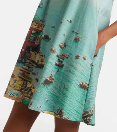 Staud Brio printed cotton minidress | Thumbnail 4 Staud Brio printed cotton minidress | Thumbnail 4
