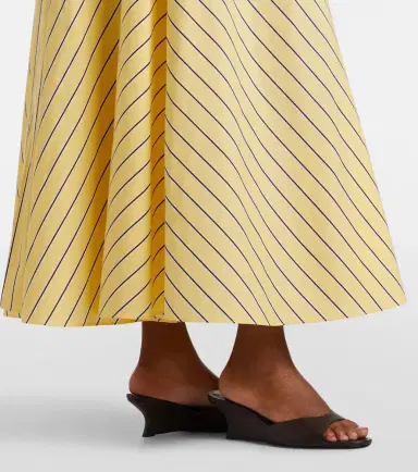 Staud Milano striped cotton maxi skirt | Thumbnail 5 Staud Milano striped cotton maxi skirt | Thumbnail 5