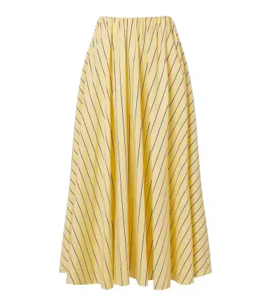 Staud Milano striped cotton maxi skirt | Thumbnail 1 Staud Milano striped cotton maxi skirt | Thumbnail 1