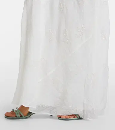 Staud Roselle beaded halterneck organza maxi dress | Thumbnail 2 Staud Roselle beaded halterneck organza maxi dress | Thumbnail 2