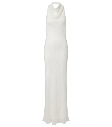 Staud Roselle beaded halterneck organza maxi dress | Thumbnail 1 Staud Roselle beaded halterneck organza maxi dress | Thumbnail 1