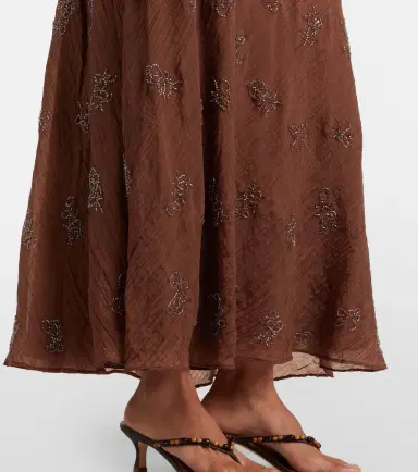 Staud Cassie beaded organza maxi dress | Thumbnail 2 Staud Cassie beaded organza maxi dress | Thumbnail 2