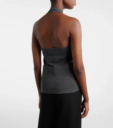 Extreme Cashmere N°409 Jerry halterneck cotton and cashmere top | Thumbnail 6 Extreme Cashmere N°409 Jerry halterneck cotton and cashmere top | Thumbnail 6